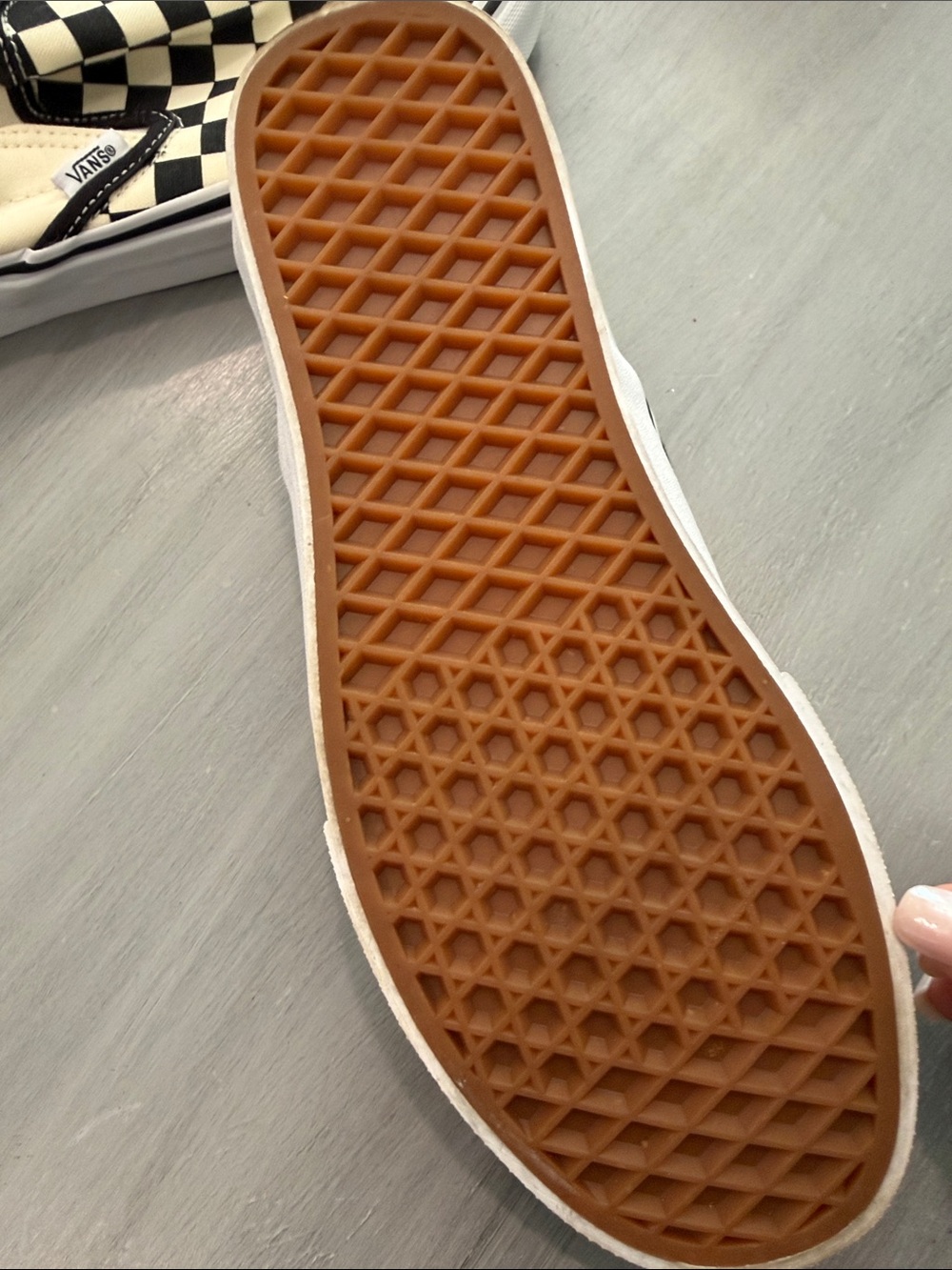 Vans Checkerboard Slip-On Sneakers - Black & White - Picture 2 of 3